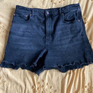 Women's Black Denim Shorts